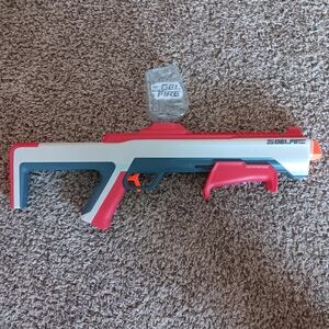 Nerf Gel Fire Blaster - Red, Blue, and Orange